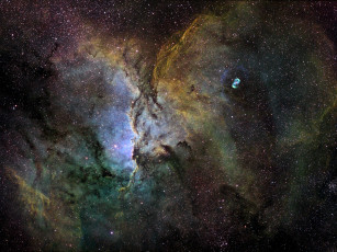 Картинка ngc 6188 космос галактики туманности