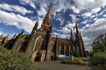 Картинка st patricks cathedral города католические соборы костелы аббатства австралия
