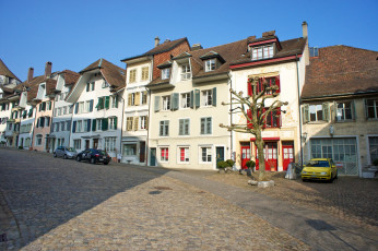 Картинка города улицы площади набережные швейцария золотурн