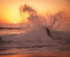 Картинка природа стихия солнце калифорния рассвет брызги