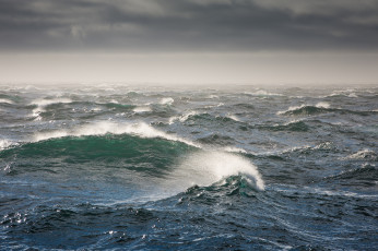 Картинка bering sea природа моря океаны шторм волны берингово море