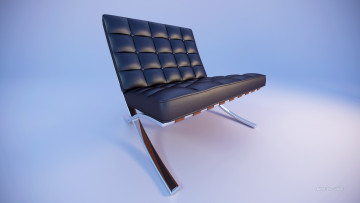 Картинка 3д графика modeling моделирование кресло