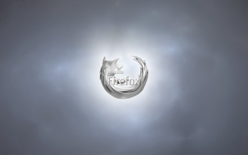 Картинка компьютеры mozilla firefox логотип серый лиса