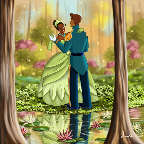Обои картинки фото мультфильмы, the, princess, and, frog, принцесса, и, лягушка, тиана