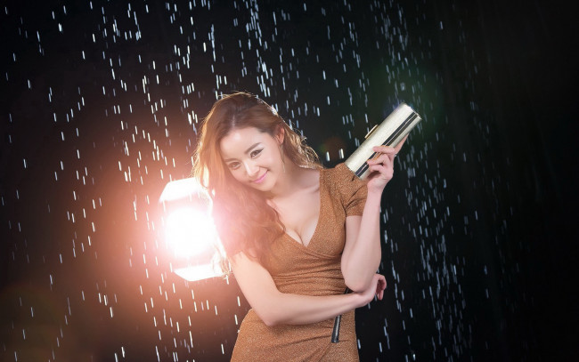 Обои картинки фото -Unsort Азиатки, девушки, unsort, азиатки, фон, дождь