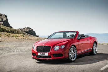 Картинка 2013+bentley+continental+gtc+v8+s автомобили bentley continental кабриолет красный