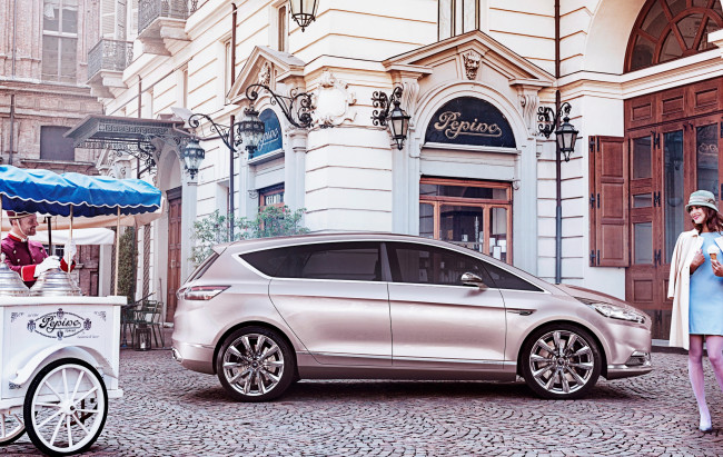 Обои картинки фото 2014 ford s-max vignale, автомобили, ford, город, тюнинг, сбоку