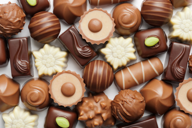 Обои картинки фото еда, конфеты,  шоколад,  сладости, шоколад