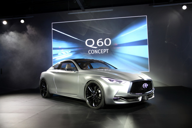 Обои картинки фото 2015 infiniti q60, автомобили, infiniti, серебристый