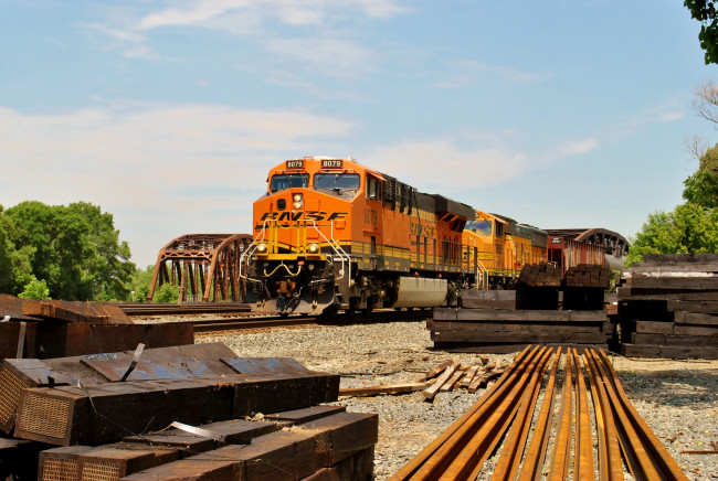Обои картинки фото техника, поезда, железная, локомотив, рельсы, дорога, состав