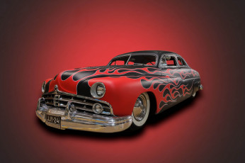 Картинка автомобили custom+classic+car красный