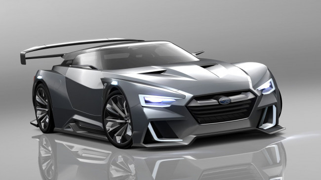 Обои картинки фото subaru unveils viziv-gt concept, автомобили, 3д, subaru, unveils, viziv-gt, concept