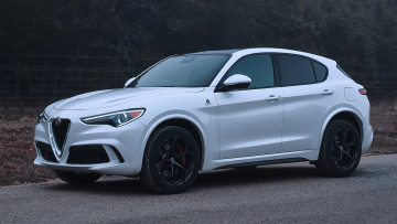 Картинка alfa+romeo+stelvio+quadrifoglio+2018 автомобили alfa+romeo 2018 белый quadrifoglio stelvio alfa romeo