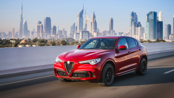 Картинка alfa+romeo+stelvio+quadrifoglio+2018 автомобили alfa+romeo stelvio red 2018 quadrifoglio alfa romeo