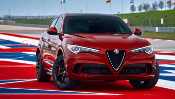 обоя alfa romeo stelvio quadrifoglio 2018, автомобили, alfa romeo, quadrifoglio, stelvio, alfa, romeo, red, 2018