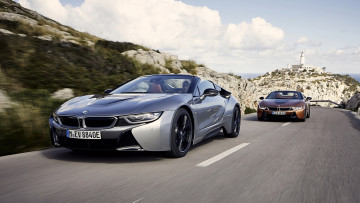 Картинка bmw+i8+roadster+2019 автомобили bmw 2019 roadster металлик серебряный i8