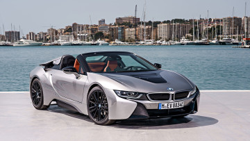 обоя bmw i8 roadster 2019, автомобили, bmw, металлик, серебряный, 2019, roadster, i8