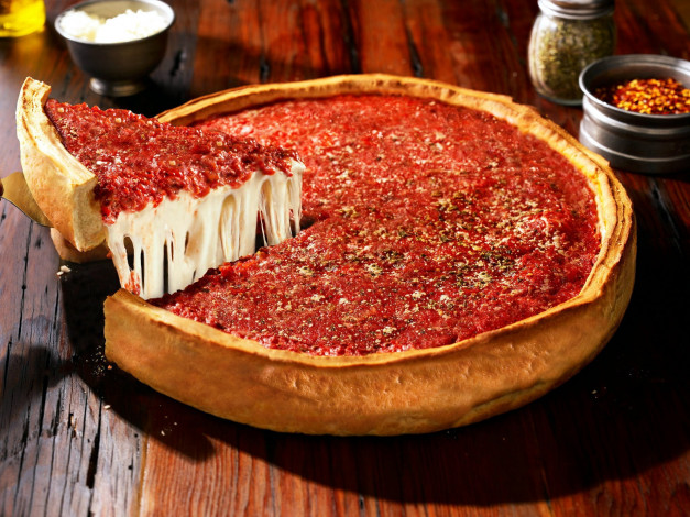 Обои картинки фото еда, пицца, соус, сыр