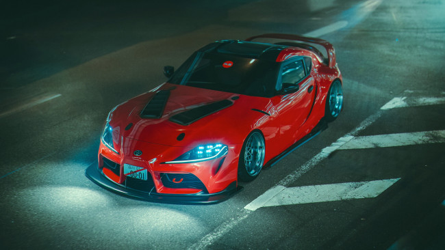 Обои картинки фото автомобили, toyota, supra