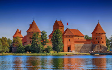 обоя trakai castle, города, тракайский замок , литва, trakai, castle