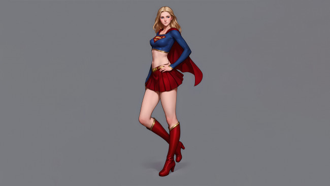 Обои картинки фото рисованное, комиксы, supergirl