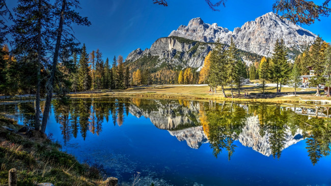 Обои картинки фото lake antorno, dolomites, italy, природа, реки, озера, lake, antorno