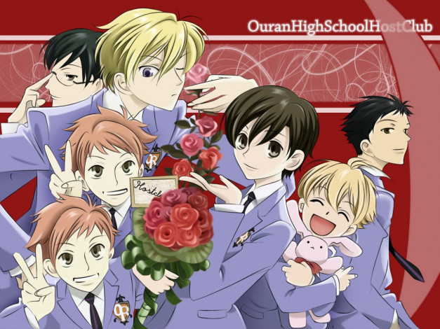 Обои картинки фото аниме, ouran, high, school, host, club