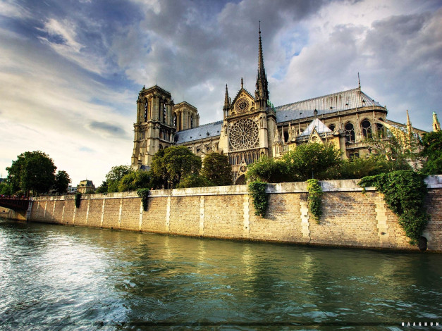 Обои картинки фото собор, парижской, богоматери, города, париж, франция