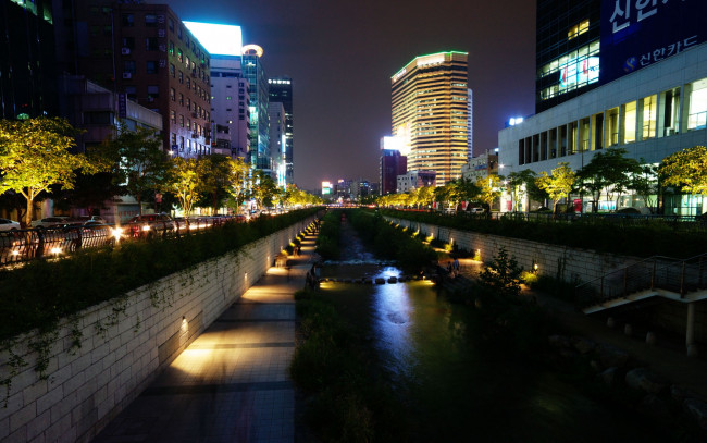 Обои картинки фото северная, корея, города, огни, ночного