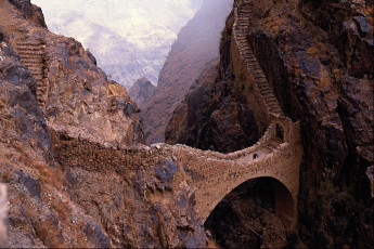 Картинка природа горы мост камни скалы