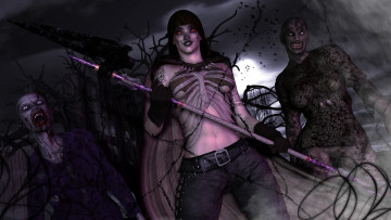 Картинка 3д графика fantasy фантазия зомби