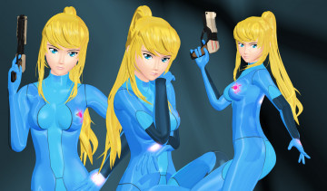 Картинка 3д графика anime аниме оружие девушки