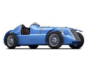 Картинка автомобили классика d6-3l delage 1946г prix grand синий