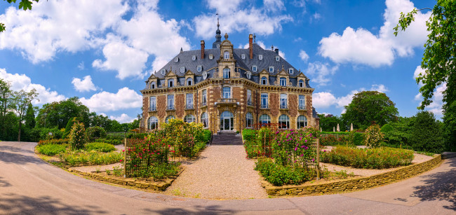 Обои картинки фото hotel le chateau de namur ,  namur,  belgium, города, - здания,  дома, парк