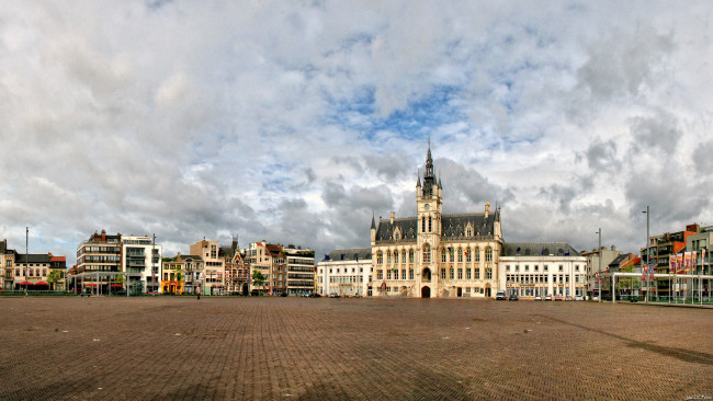 Обои картинки фото синт-никлаас бельгия, города, - улицы,  площади,  набережные, площадь, синт-никлаас, дома, бельгия