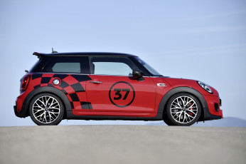 Картинка автомобили mini cooper john f56 accessorized works красный 2015г