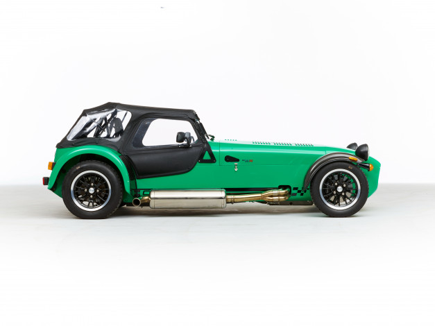 Обои картинки фото автомобили, caterham, зеленый, 2015г, 360, r, seven