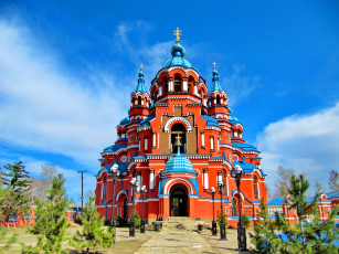 обоя казанская церковь иркутск, города, - православные церкви,  монастыри, казанская, храм, иркутск, церковь