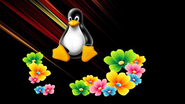 Обои картинки фото компьютеры, linux, фон, логотип