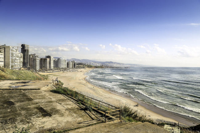 Обои картинки фото beyrouth plage, города, - панорамы, побережье