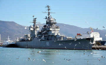 обоя cruiser mikhail kutuzov, корабли, крейсеры,  линкоры,  эсминцы, вмф, михаил кутузов, проект 68-бис, класс свердлов, вмф ссср
