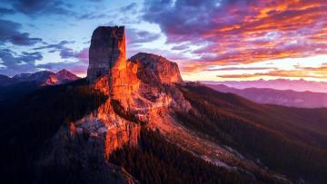 Картинка chimney+rock colorado природа горы chimney rock