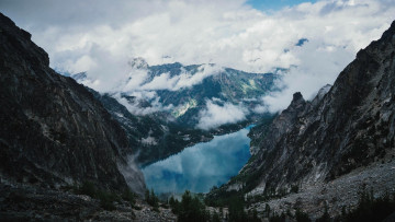 обоя colchuck lake, washington, природа, реки, озера, colchuck, lake