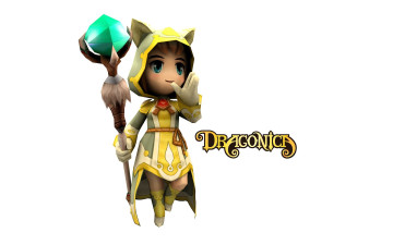 обоя видео игры, dragonica, персонаж, посох
