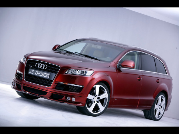 Обои картинки фото 2008, je, design, audi, q7, street, rocket, автомобили