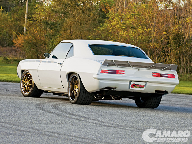 Обои картинки фото 1969, chevy, camaro, автомобили