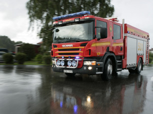 Картинка scania series автомобили пожарные машины швеция грузовые ab автобусы