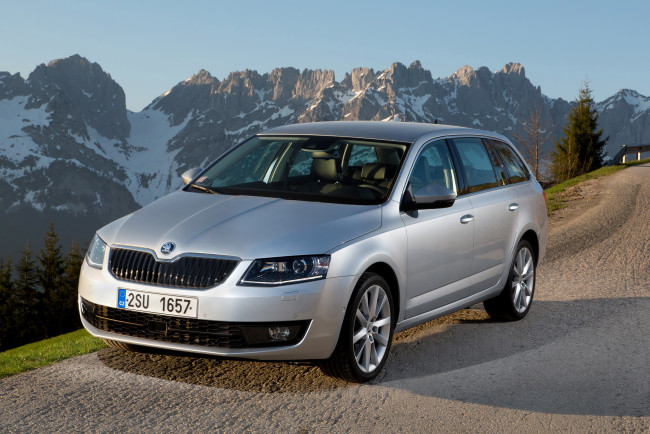 Обои картинки фото 2013, skoda, octavia, wagon, 4x4, автомобили