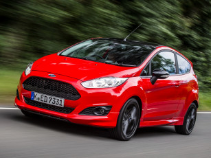 обоя автомобили, ford, fiesta, zetec, s, red, 2014г, красный