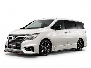 обоя автомобили, nissan, datsun, nismo, elgrand, performance, package, e52, 2014г, светлый